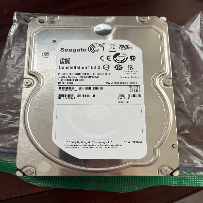 (Excellent) SEAGATE ST3000NM0033 CONSTELLATION ES.3 3TB 7200 RPM