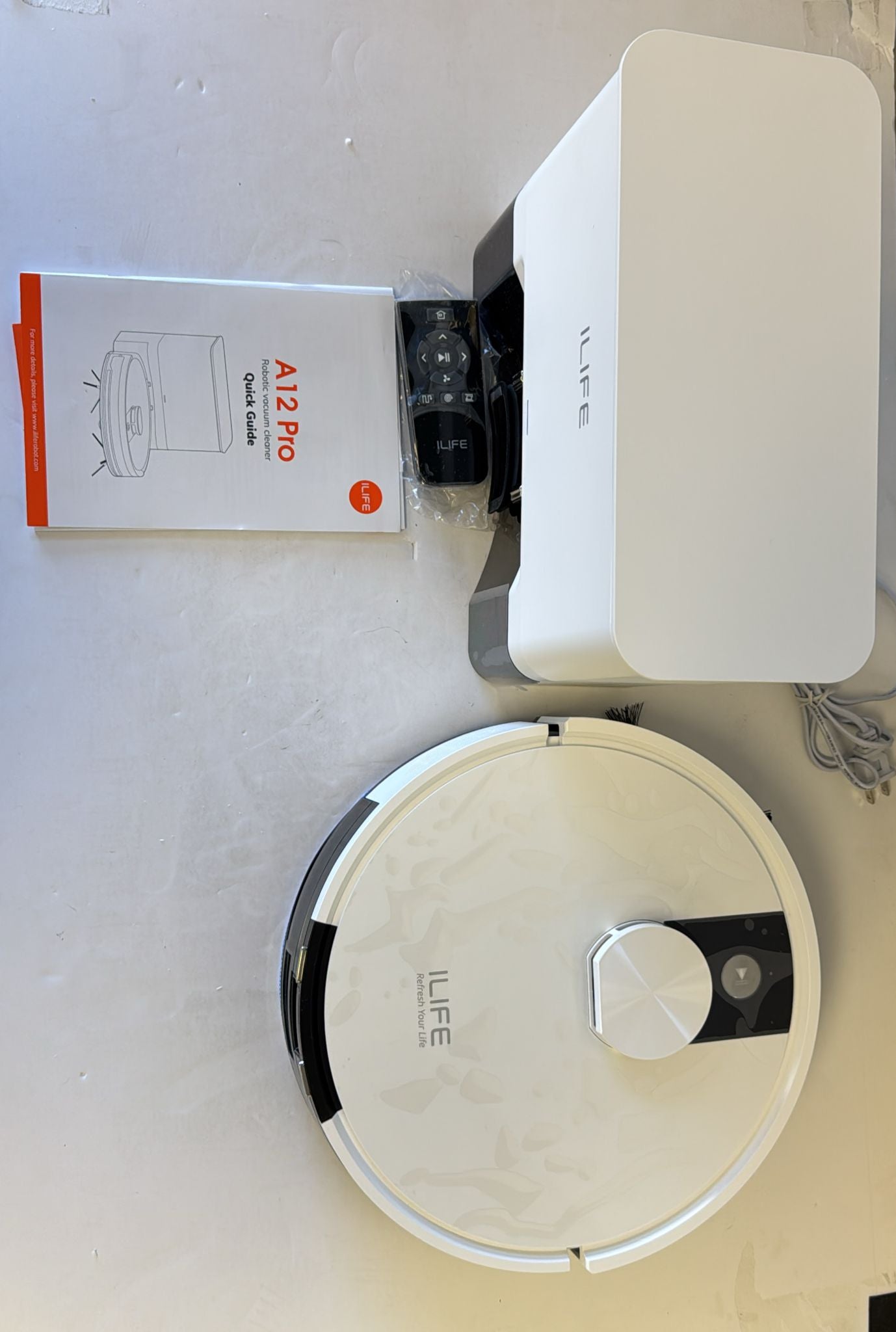 (New Open Box) ILIFE A12 Pro Robot Vacuum and Mop Combo, 60-Day Self Emptying Station, Smart LiDAR Navigation