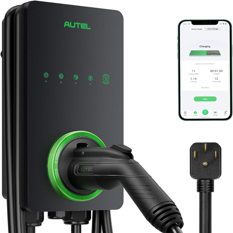 (Excellent) Autel Home Smart AI EV Charger up to 40Amp, 240V, Indoor/Outdoor Car Charging Station with Level 2