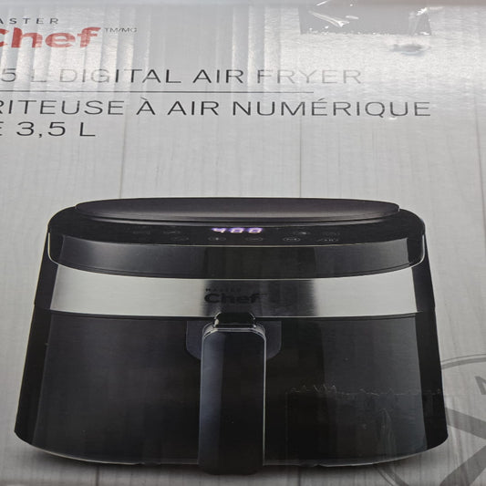 (New sealed) MASTER Chef Non-Stick Electric Air Fryer with Digital Display, 4-qt