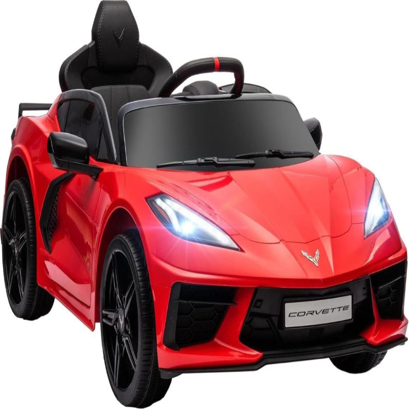 (New Open Box) 12V Chevrolet Corvette C8 Kids Ride-On Car | Remote Control