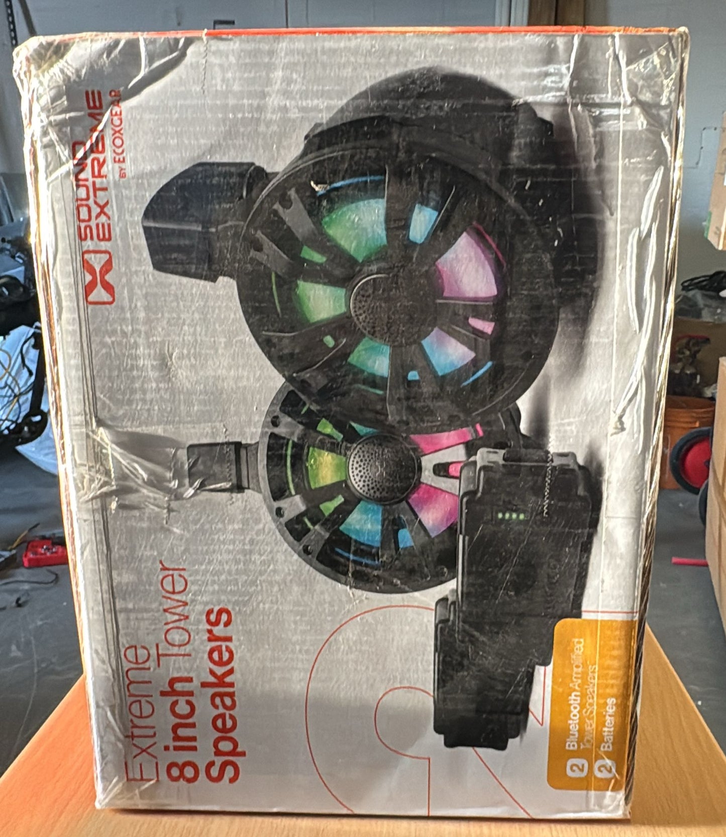 (New Open Box) SoundExtreme ExtremeTower Speakers ET08 - 2 Passive Extreme 8 inch Tower Speakers - Black