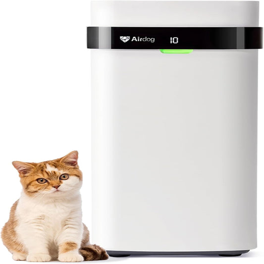 (New Open Box) Airdog X5 Pet Air Purifier for Homes Covers Up to 1614 Ft², TPA Technology with Washable Filter, Air Quality Display, Quiet Sleep Mode,Air Purifier for Pet Hairs,Dander Odor Allergies