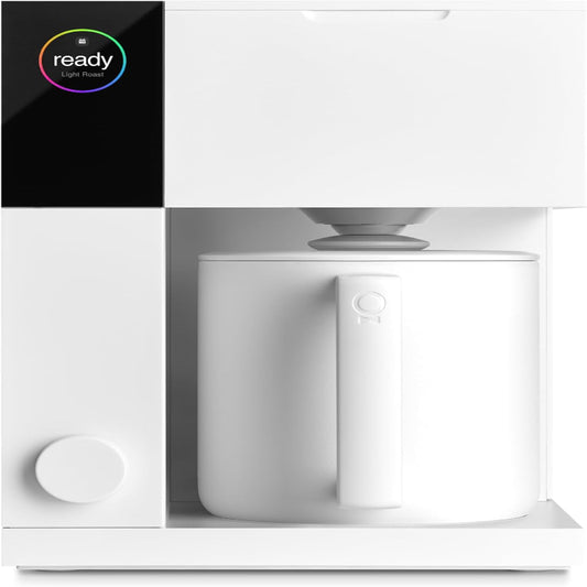 (Brand New) Fellow Aiden Precision Coffee Maker - 10-Cup Capacity, Built-In Brewing Guidance, Matte White