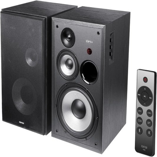 (Excellent) Edifier R2850DB Bluetooth Bookshelf Speakers, Wireless Studio Monitor, 3-Way Powered  (Pair)