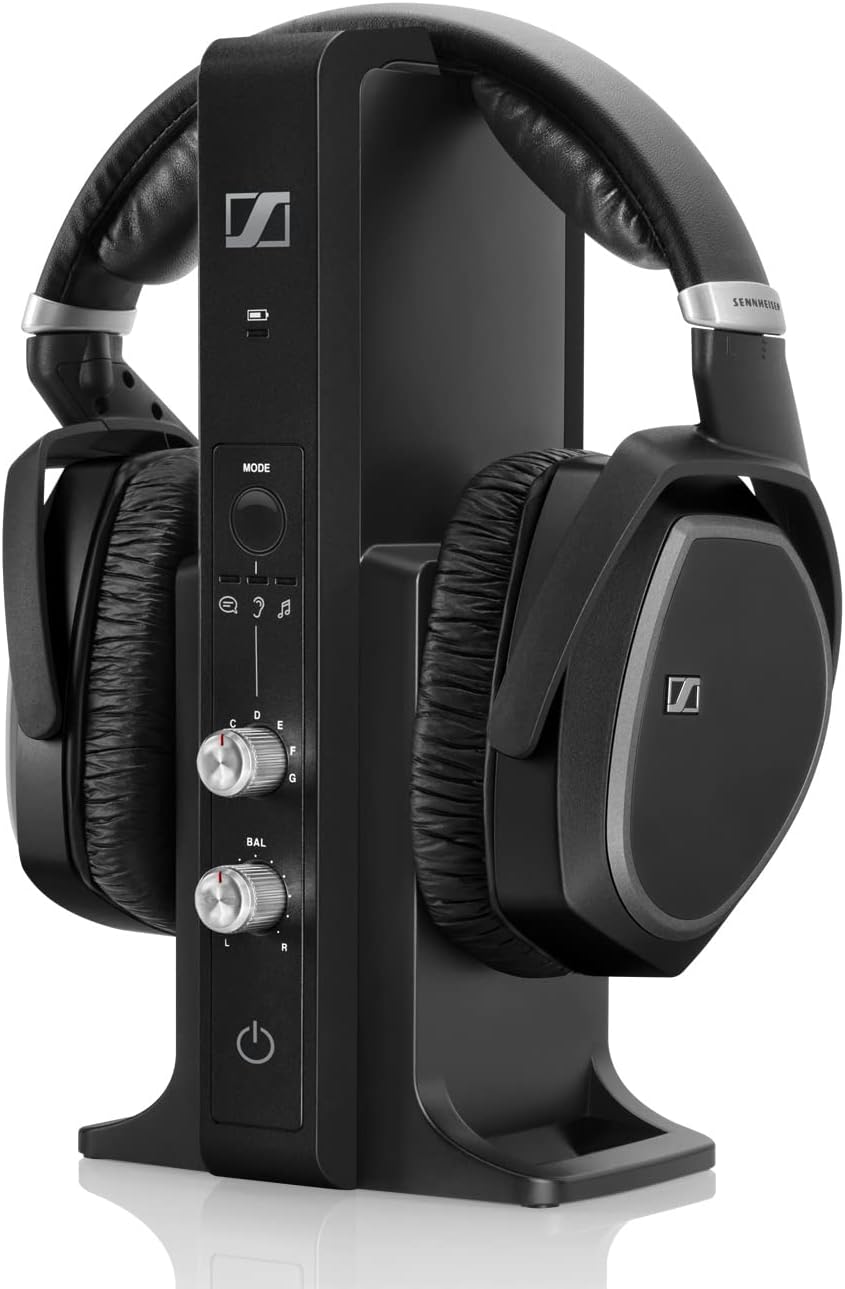 (excellent) Sennheiser RS195 Digital TV Headphones wireless Over-the-Ear Headphones Black