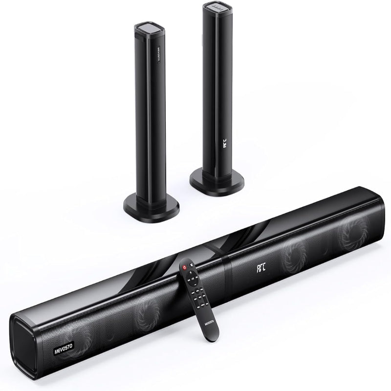 (New Open Box) Mevosto 2.2CH Soundbar 80W | Model D7H • 2-in-1 Separable