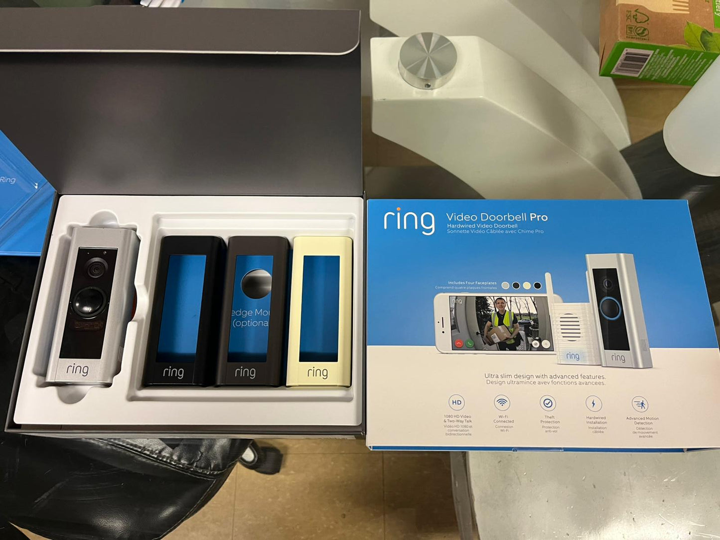 (Excellent) Ring Video Doorbell Pro -chime not included