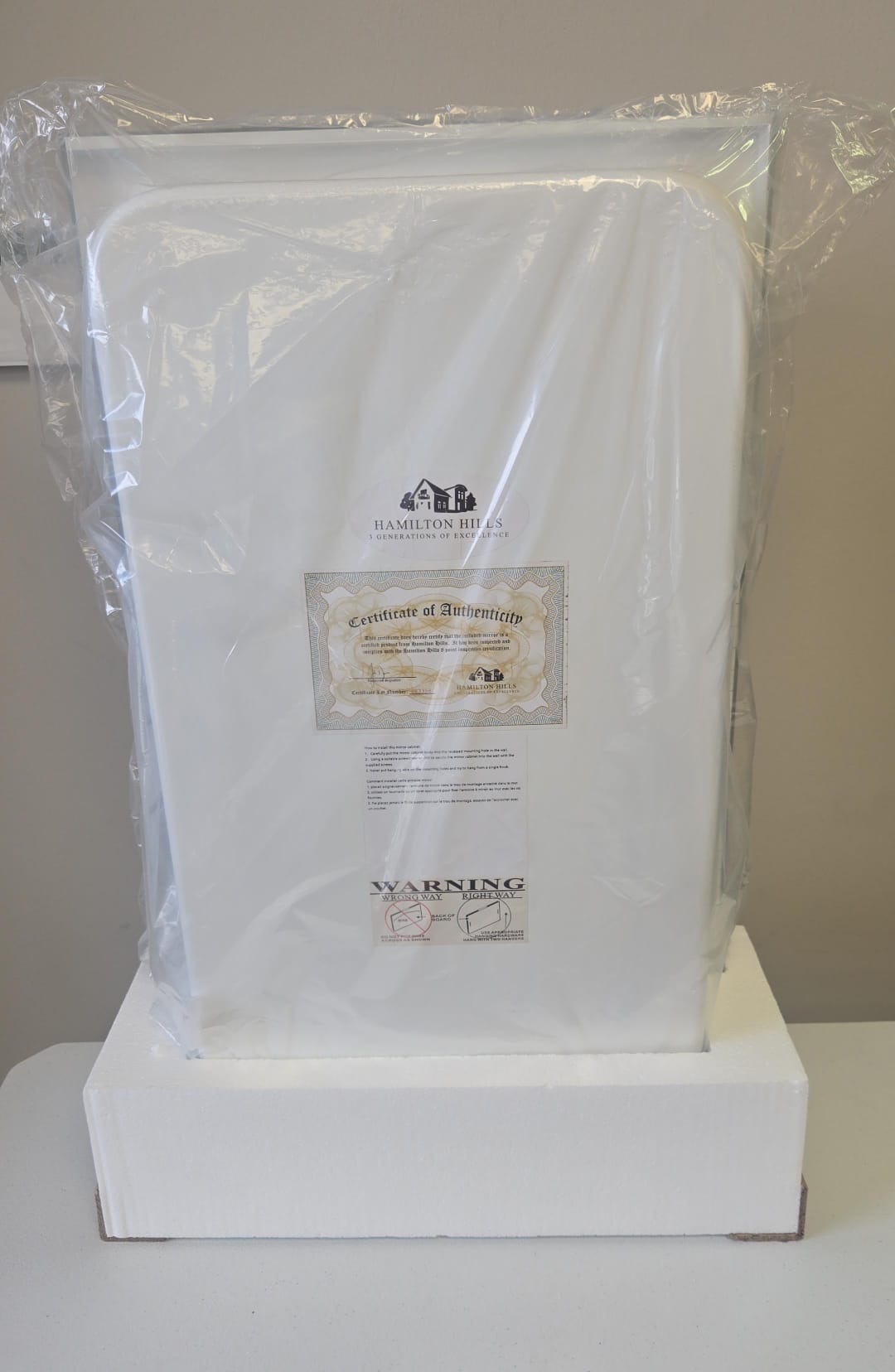 (Brand New) Hamilton Hills Simple Frameless 16x26 Recessed Medicine Cabinet