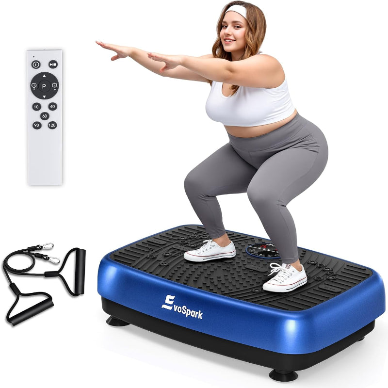 (New Open Box) EvoSpark Vibration Plate Exercise Machine | Dual Motor • 450 LBS Capacity