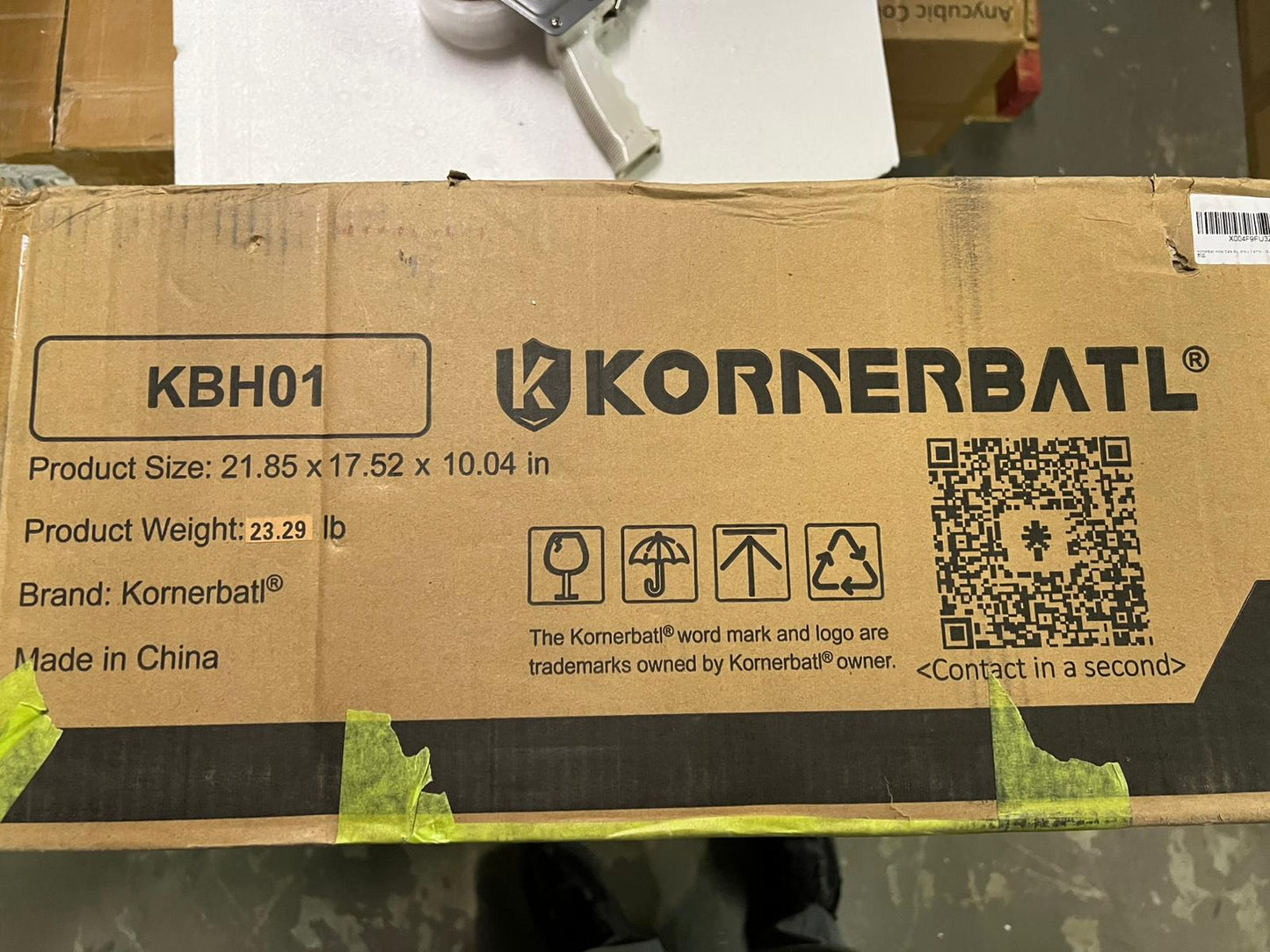 (New Open Box) KornerBatl Hotel Safe Box with Administrator's Password (14.57"D x 16.93"W x 7.09"H - 24.69 lb)