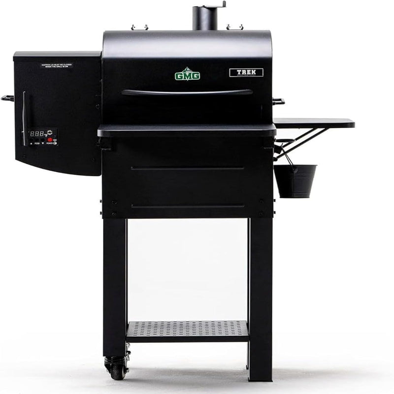 (New Open Box) GMG Stainless Steel Trek Cart Stand – Locking Wheels + Bottom Shelf!