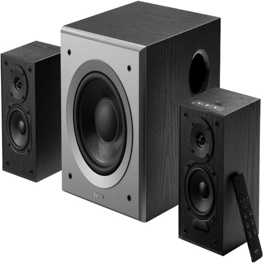 (Excellent) Edifier M601DB Computer Speaker System with Wireless Subwoofer, 2.1 Bookshelf Sound System