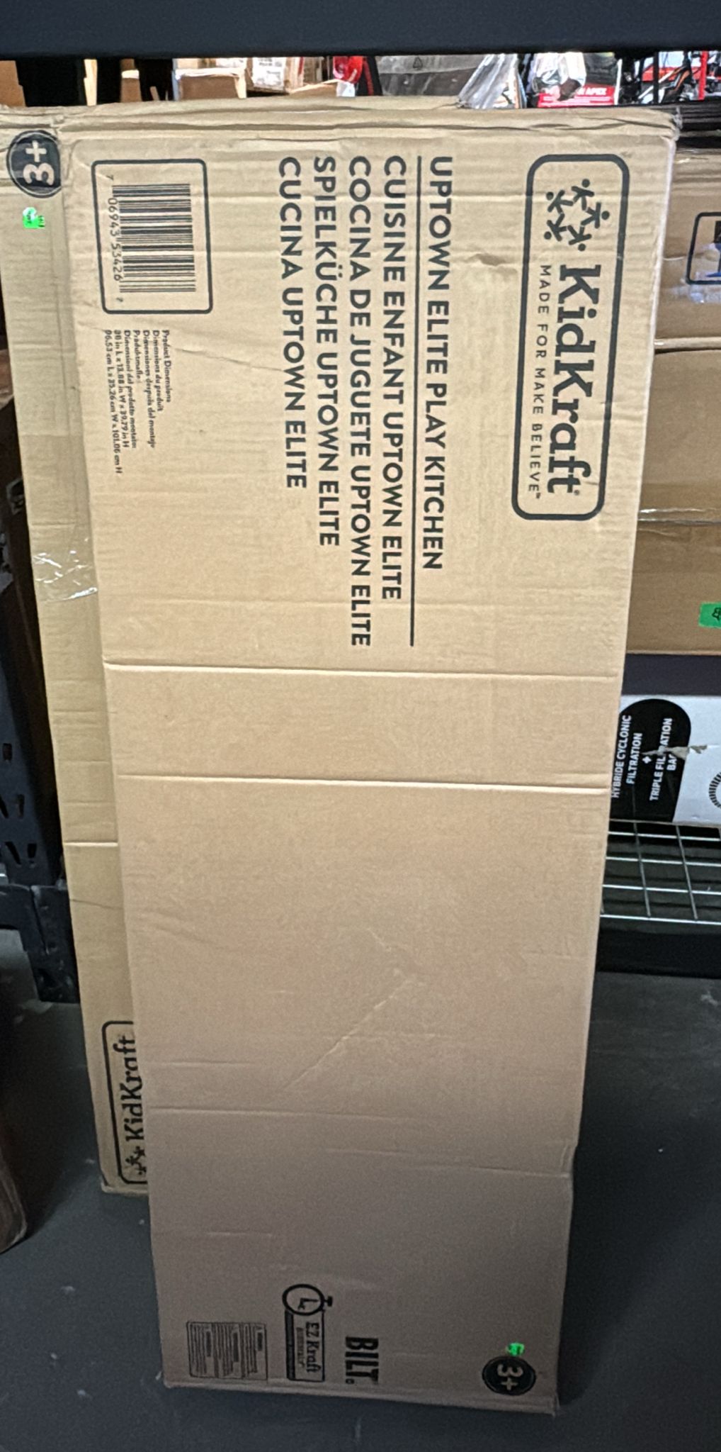 (New Open Box) KidKraft 53426 Ultimate Elite Play Kitchen with Ez Kraft Assembly