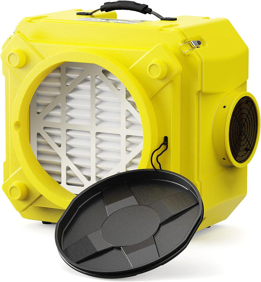 (Excellent) ALORAIR CleanShield HEPA 550 - Heavy Duty Commercial Air Scrubber HEPA Filter System, 23' Power Cord with Lighted End and Roto-Molded Unbreakable Housing Air Cleaner