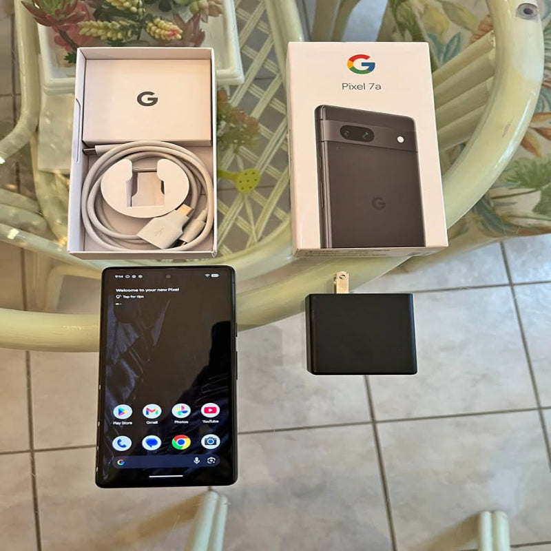 (Excellent) Google Pixel 7a 128GB Black Unlocked w/ case and high speed charger - Excellent Condition