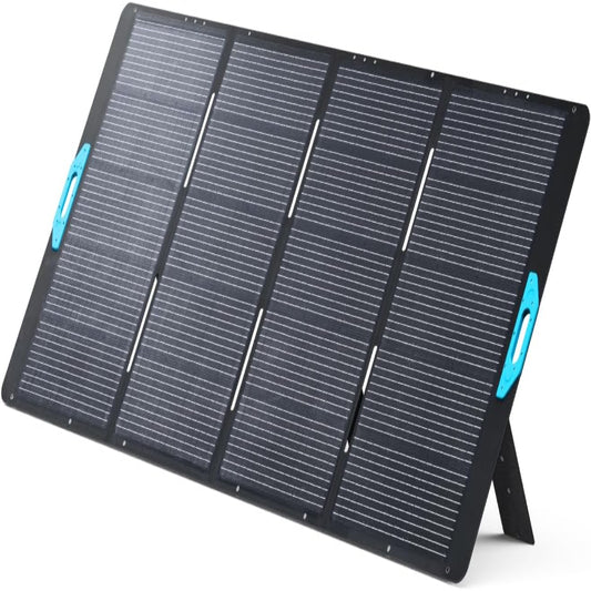 (New Open Box) Anker SOLIX Solar Panel PS400, 400W Foldable Portable Solar Charger with Adjustable Kickstand, IP67 Waterproof, Smart Sunlight Alignment, for Camping, RVs, and Blackouts