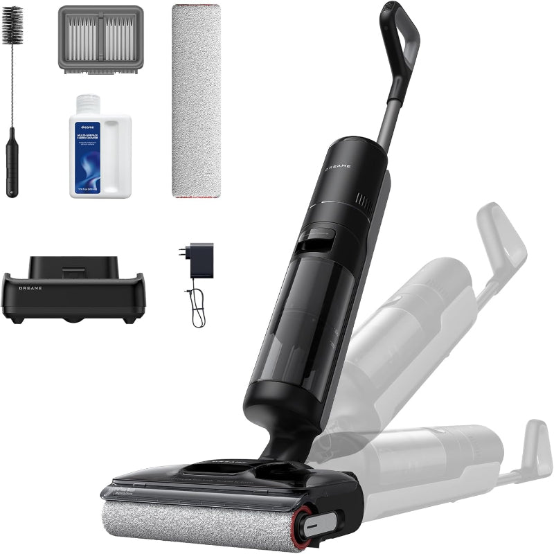 (Excellent) DREAME H12 Pro FlexReach Wet Dry Vacuum Cleaner, 180° Lie-Flat Cordless Vacuum Mop All-in-One for Hard Floors, Floor Cleaner Machine with 194°F Hot Water Self-Cleaning, 2 Drying Modes, 50Mins Runtime
