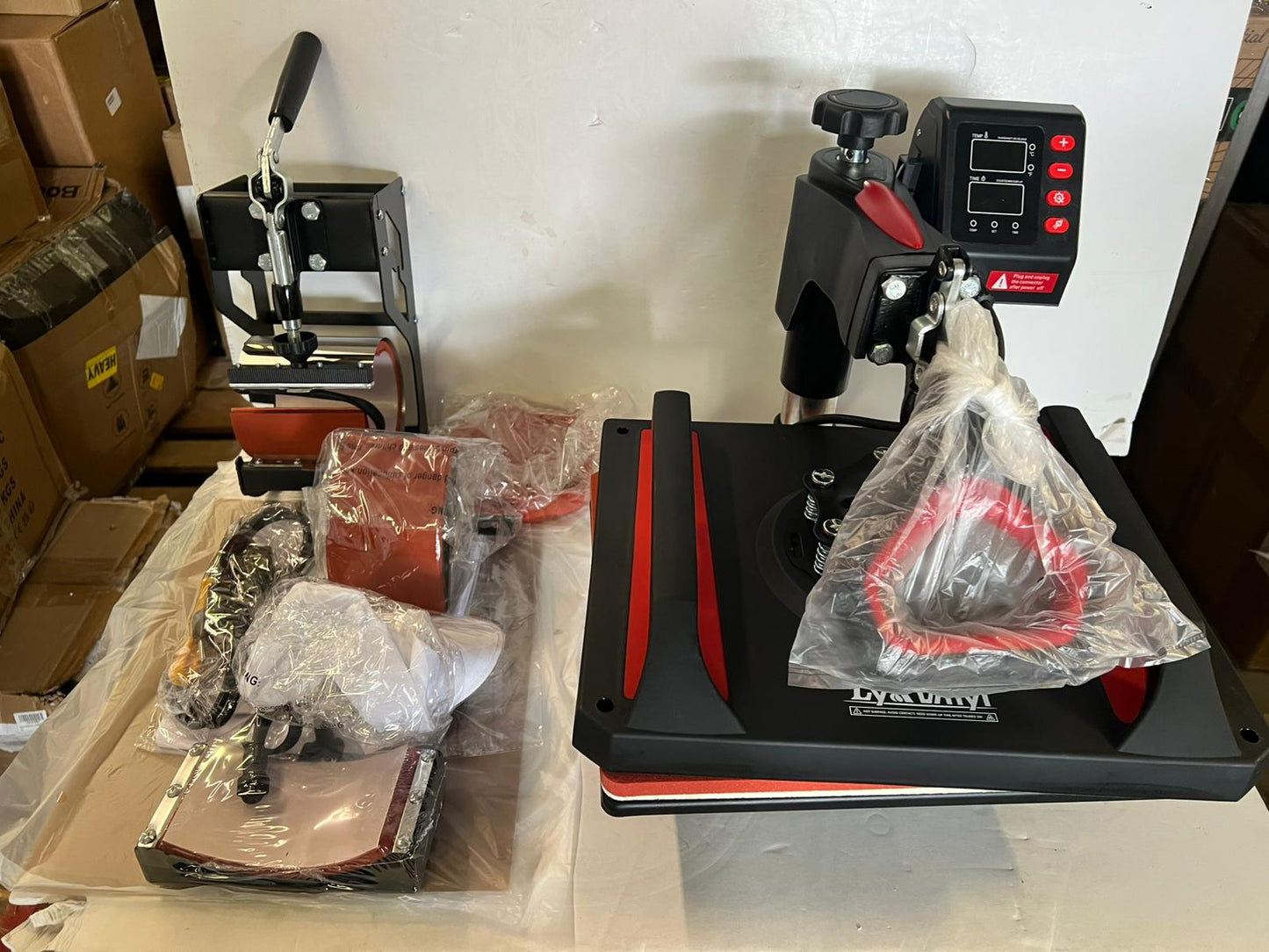 (New Open Box) Heat Press, Lya Vinyl 5 in 1 Heat Press Machine - 12 x 15 inch Combo Swing Away T-Shirt Sublimation
