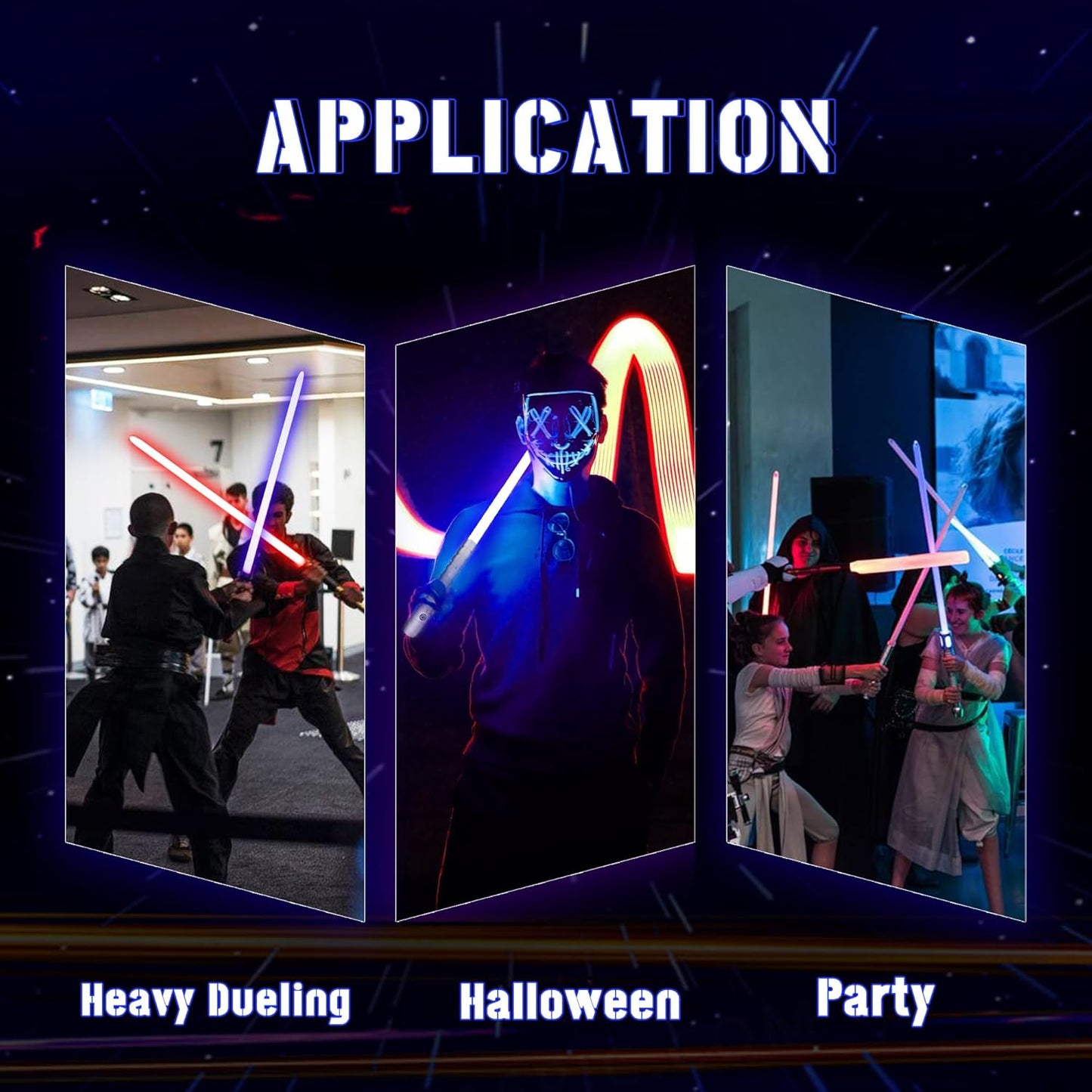 (New Open Box) YDDSABER Dueling Lightsaber for Adults Replaceable Blade FX Light Saber 4 Modes Sounds