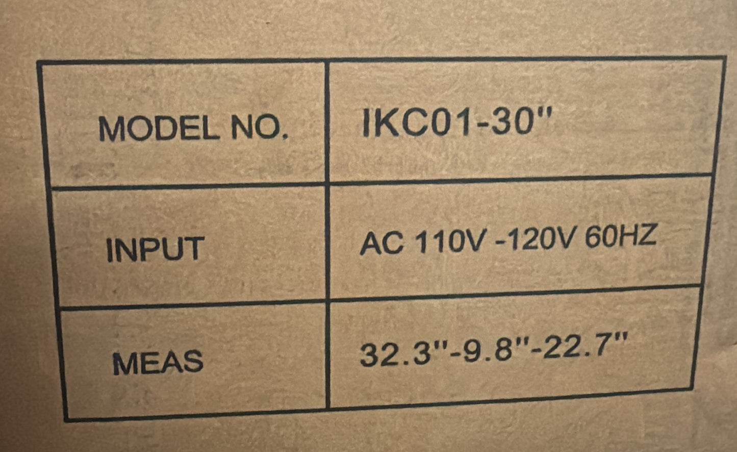(New Open Box) IKTCH 30 Inch Under Cabinet Range Hood with 900-CFM, 4 Speed Gesture (IKC01-30)