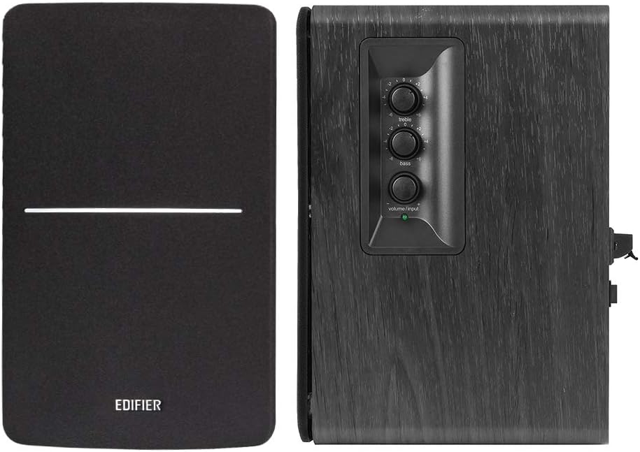 (New Open Box) Edifier R1280DBs Active Bluetooth Bookshelf Speakers - 2.0 Wireless Studio Monitor Speaker