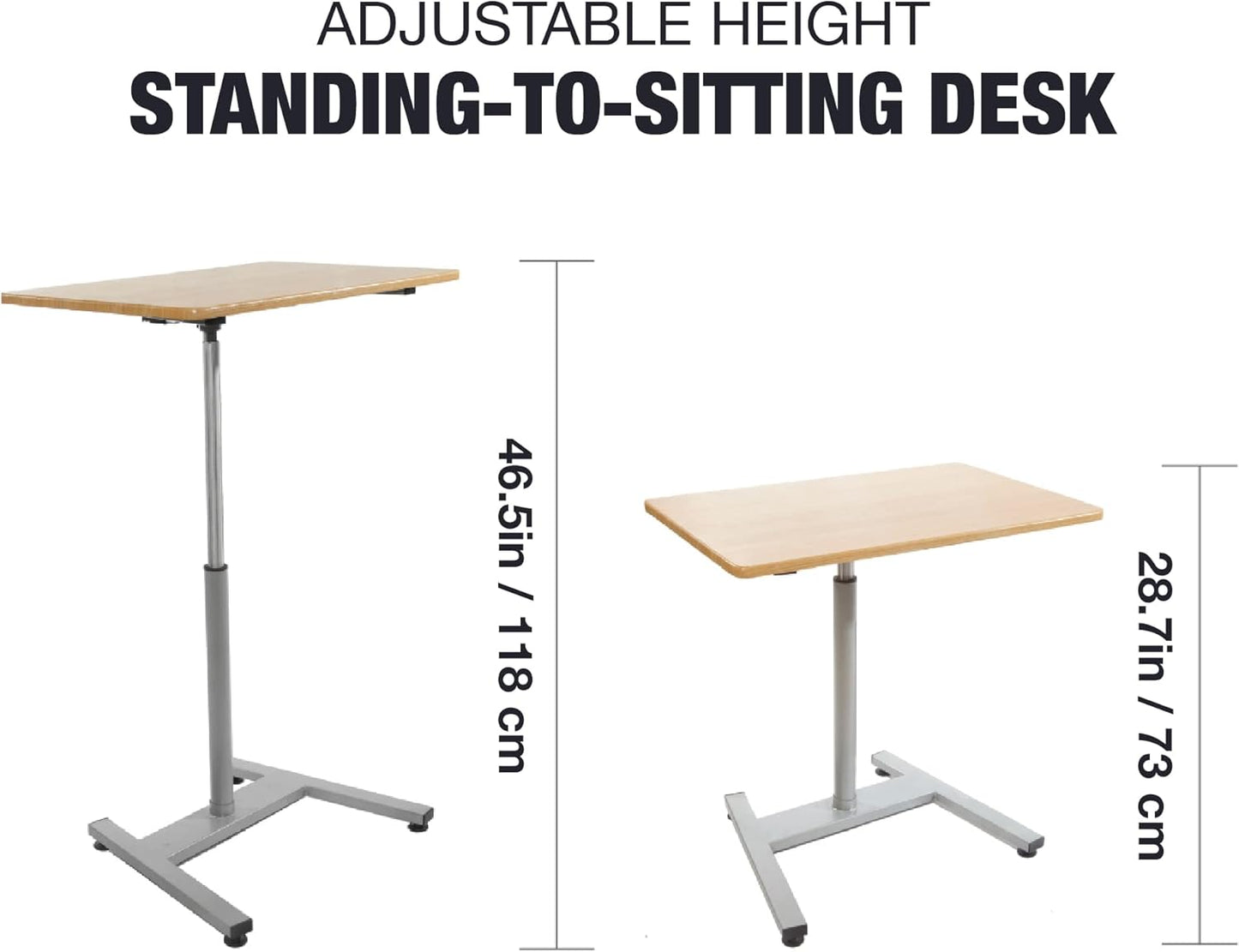 (Brand New) T-Zone TS-1 Sit-to-Standing Desk | Gas Lift Height Adjustable Desk