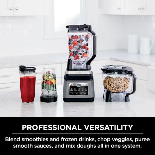 (New Open Box)  Ninja BN801C Professional Plus Kitchen System with Auto-iQ – 1400W | 72oz Pitcher