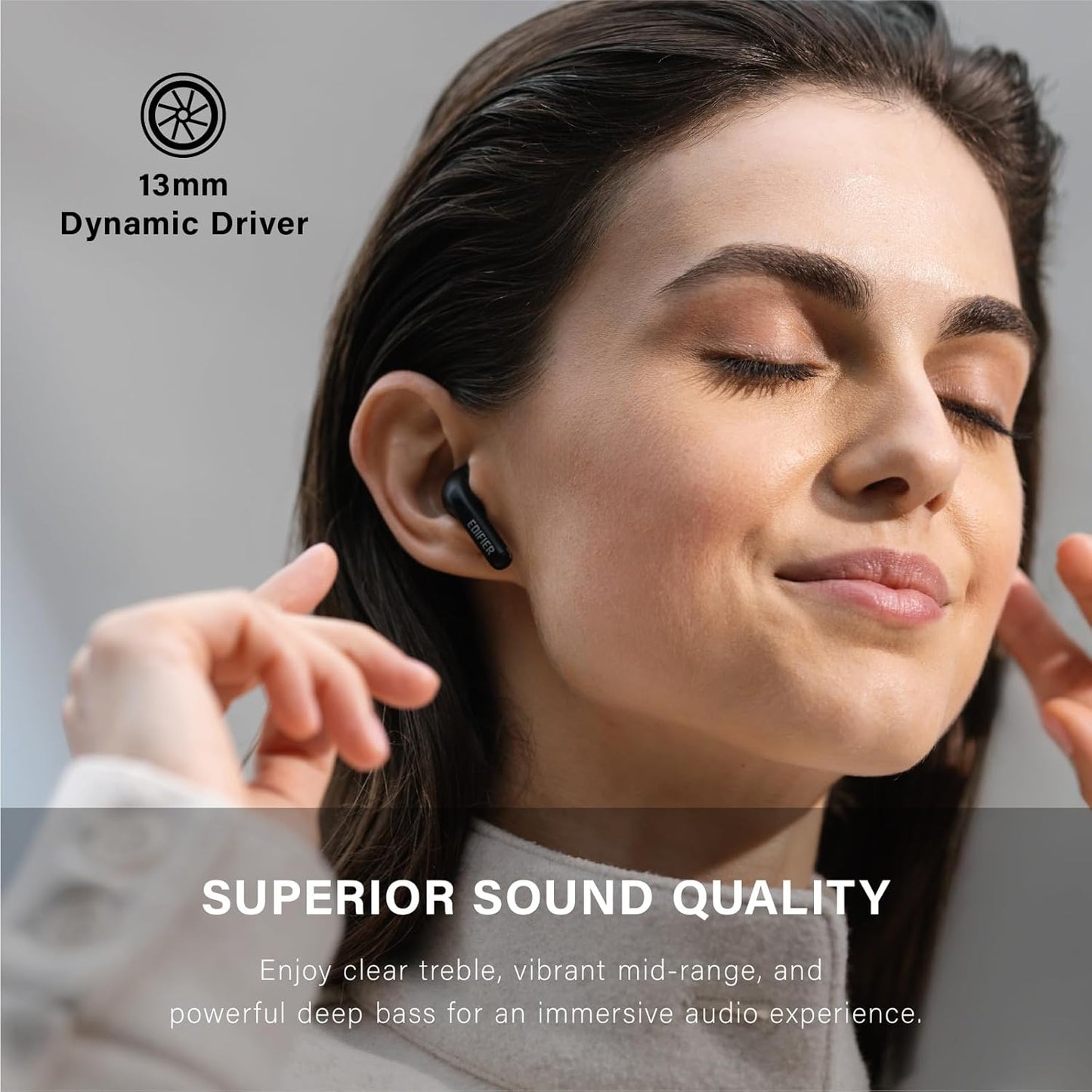 (Excellent) Edifier X2s True Wireless Earbuds, Bluetooth 5.3, 13mm Dynamic Drivers, Deep Bass,