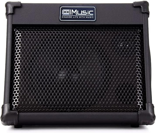 (New Open Box)  Coolmusic Portable Acoustic Guitar Amplifier – 40W | Battery-Powered with Bluetooth
