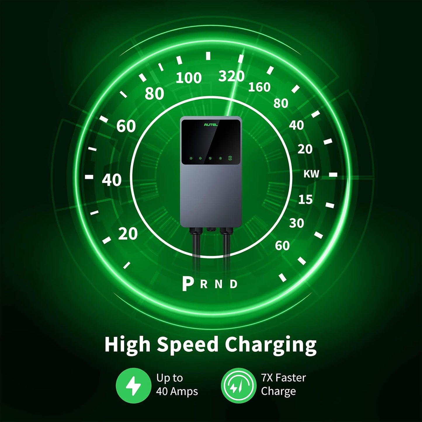 (New Open Box) Autel MaxiCharger Home EV Charger Maxi US AC W10 N14-H | Level 2 • 40A • NEMA 14-50 Plug