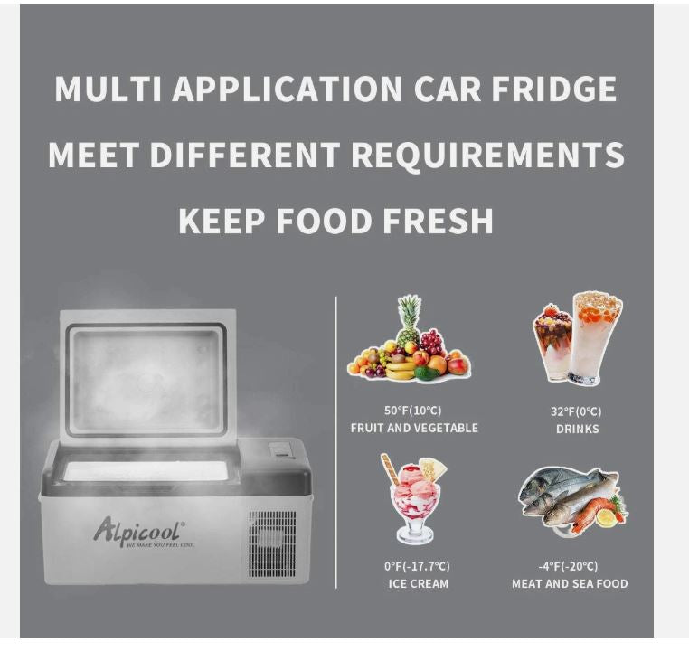 (New Open Box) Alpicool C20 Portable Compressor Fridge Freezer 21Quart(20Liter) for Car and Home -