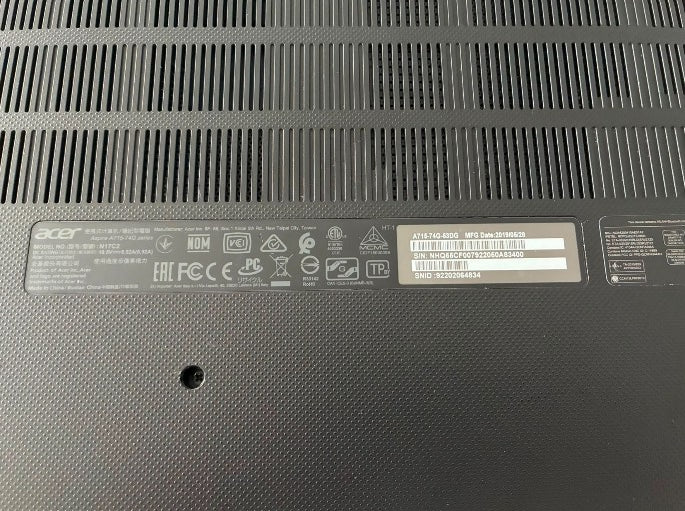 (Excellent)  Acer Aspire A715-74Gseries  | Intel Core i5-9300H • GTX 1050 3GB • 8GB RAM • 512GB SSD