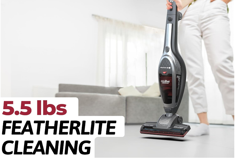 (New Open Box) ROOMIE TEC SlimVac Cordless Vacuum Cleaner