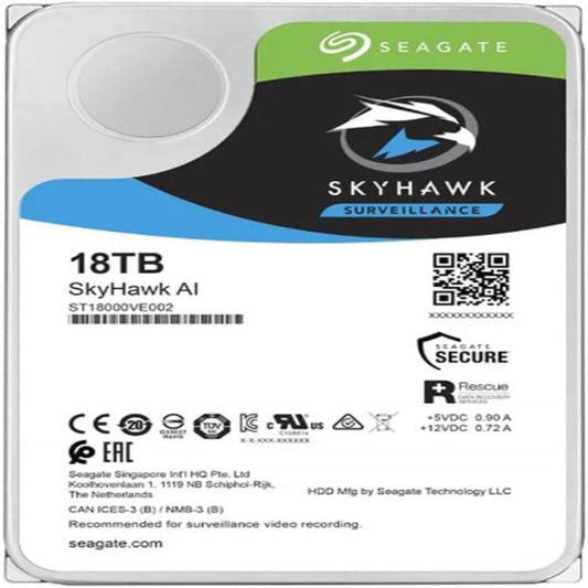 (New no Box) Seagate 18TB SkyHawk Surveillance Skyhawk AI Hard Drive (ST18000VE002)