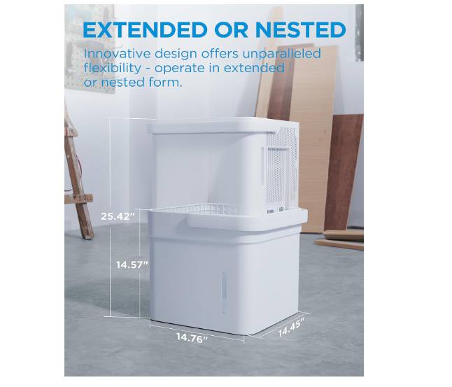(New Open Box) Midea Cube Dehumidifier for Basement, Smart Control, ENERGY STAR 20 Pint