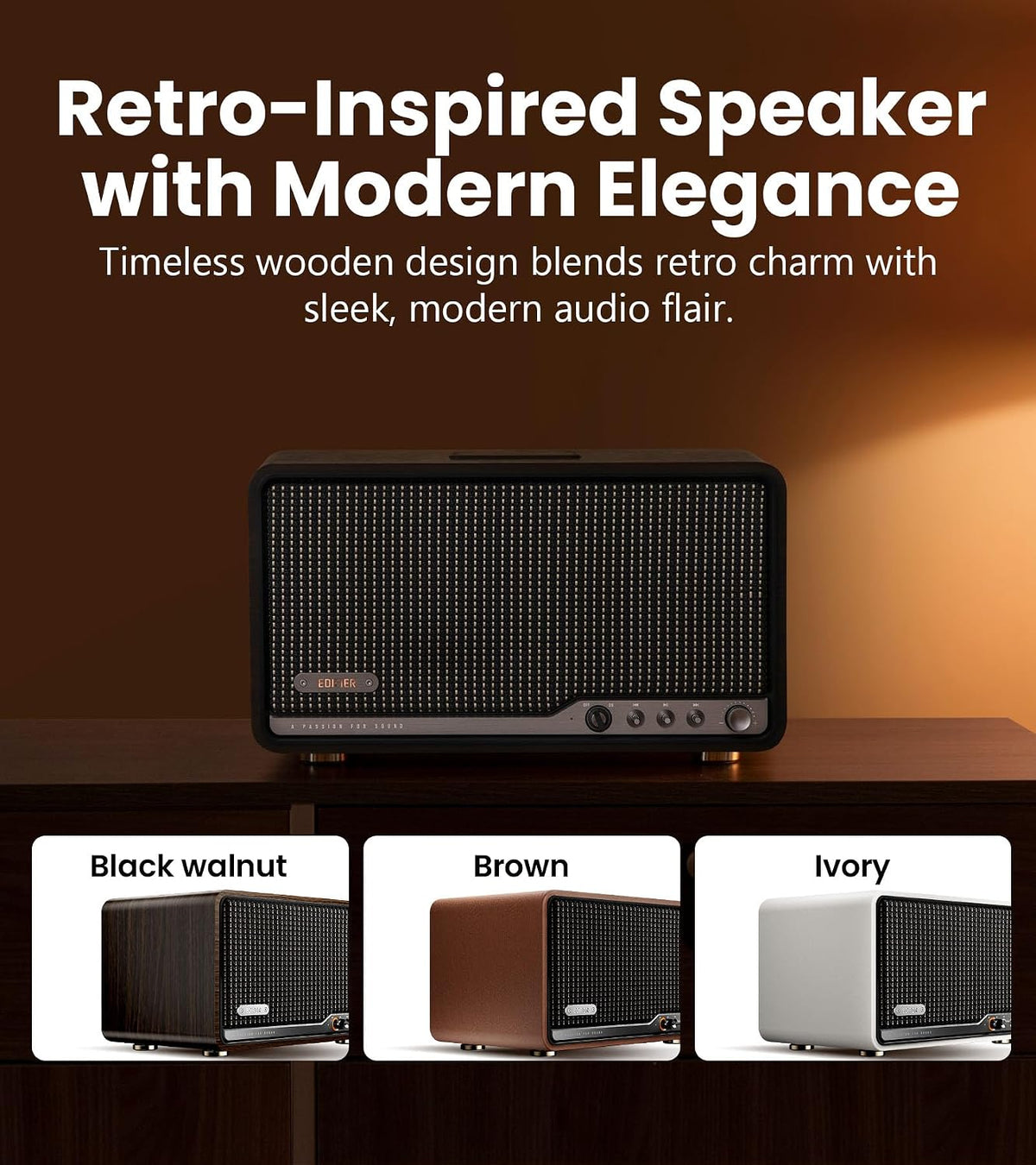(New Open Box) Edifier S300 Hi-Fi Tabletop Speaker – 80W | LDAC, AirPlay 2 & Bluetooth 5.4