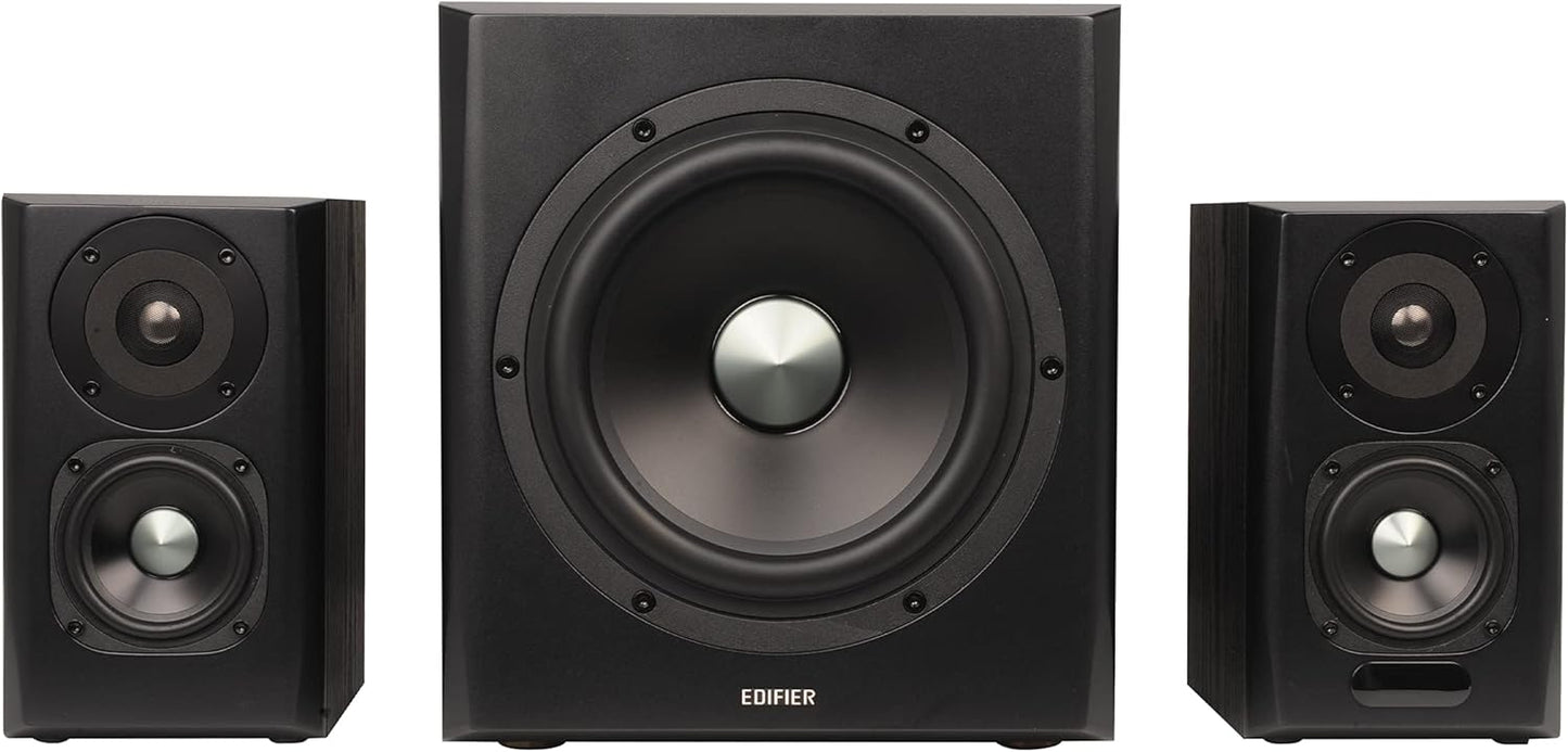 (New Open Box) Edifier S351DB Bookshelf Speaker and Subwoofer 2.1 Speakers System Bluetooth V5.1