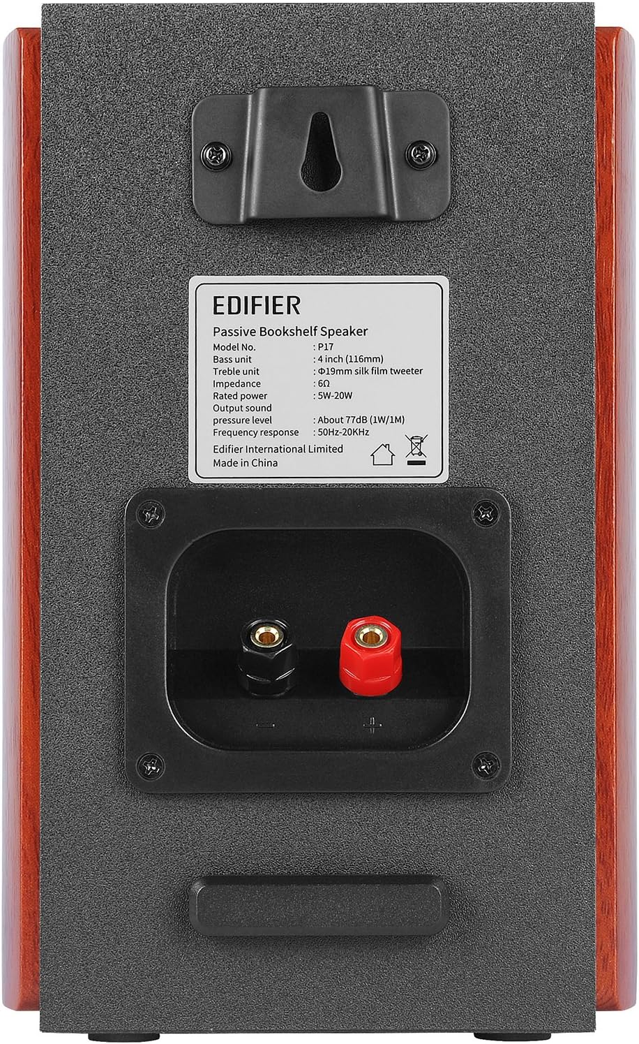 (Excellent) Edifier P17 Passive Bookshelf Speakers - 2-Way Speakers with Built-in Wall-Mount Bracket - Perfect for 5.1, 7.1 or 11.1 Side/Rear Surround Setup - Pair