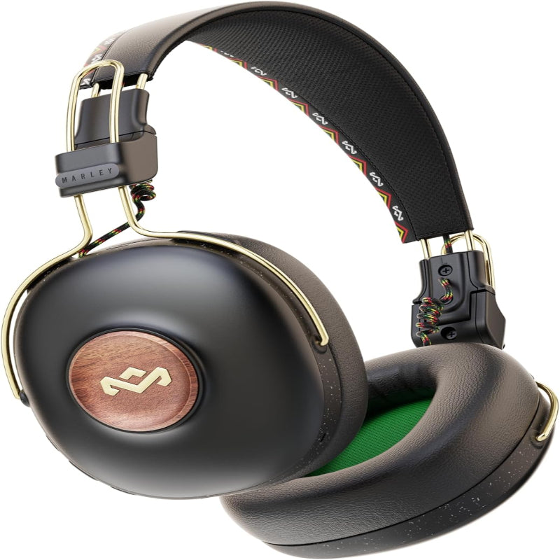(Brand New) House of Marley Positive Vibration Frequency: Over-Ear Wireless Headphones with Microphone