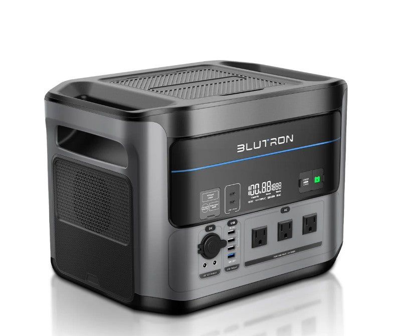 (Excellent) Blutron P1500 with 2 Solar Panels Bundle