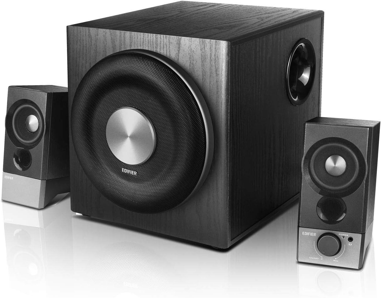 (Excellent) 🔊🎶 Edifier M3600D THX-Certified 2.1 Speaker System | 200W RMS • Optical • Deep Bass Subwoofer ⚡