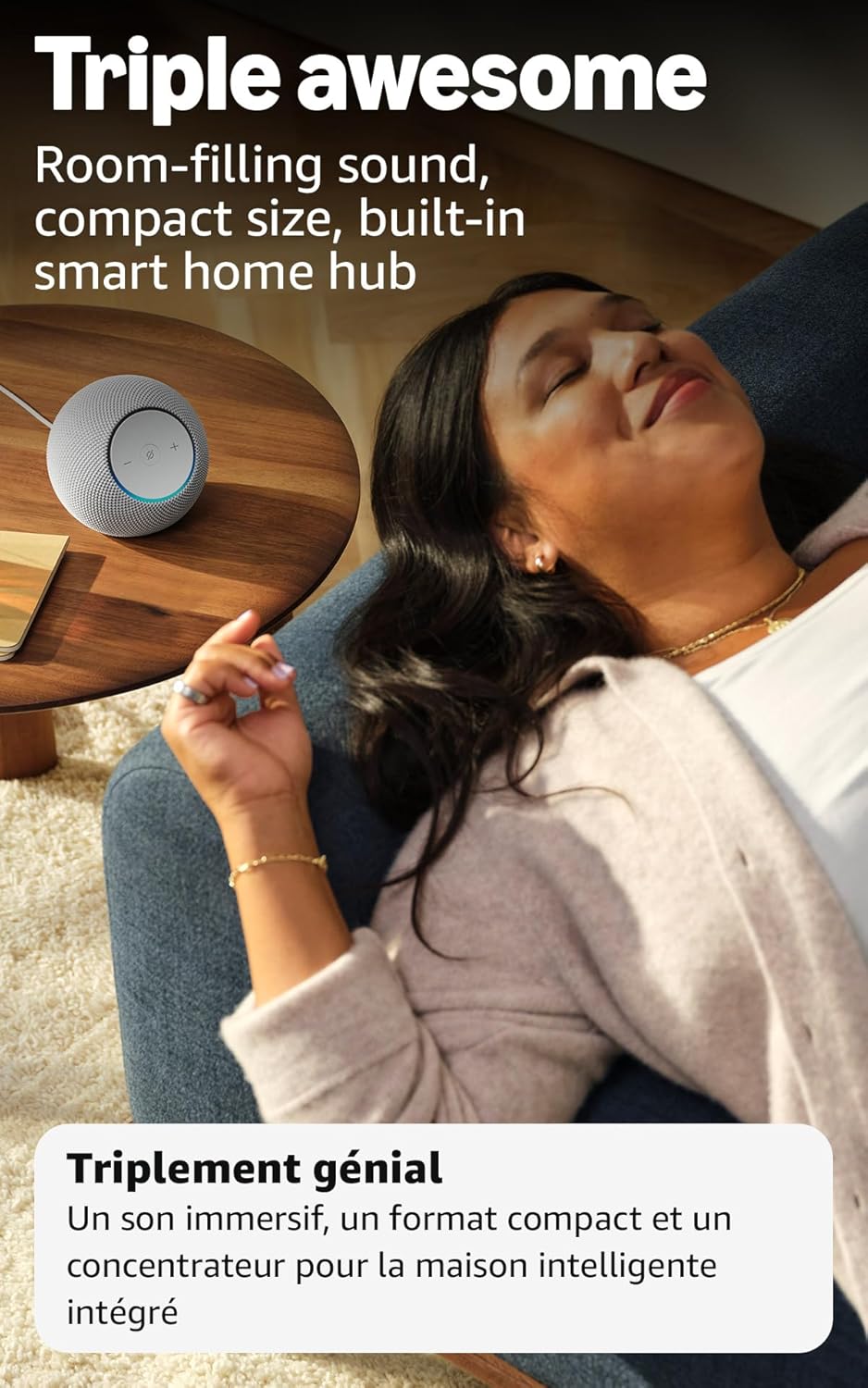 (Excellent) Amazon Echo Dot Max, Alexa speaker with room-filling sound and nearly 3x bass, Great for living rooms and medium-sized spaces, Designed for Alexa+, Graphite