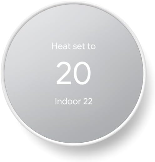 (New Open Box) Google Nest Thermostat G4CVZ- Smart Thermostat for Home - Programmable WiFi Thermostat - Snow