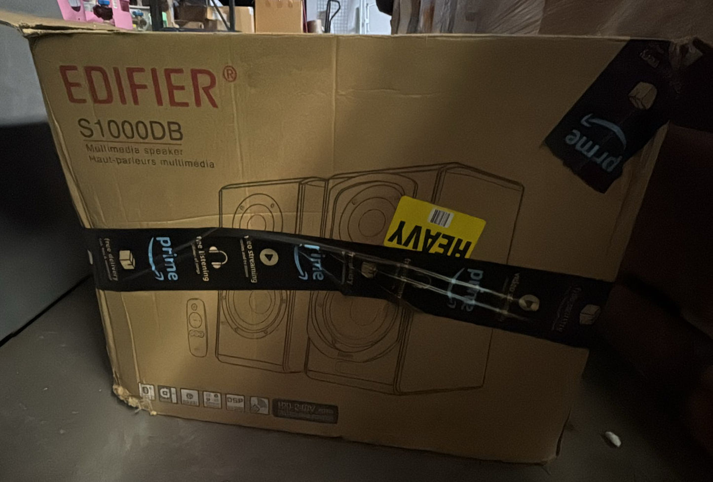 (Excellent) Edifier S1000DB Audiophile Active Bookshelf Speakers - Bluetooth 4.0 - Optical Input - Powered Near-Field Monitor Speaker.