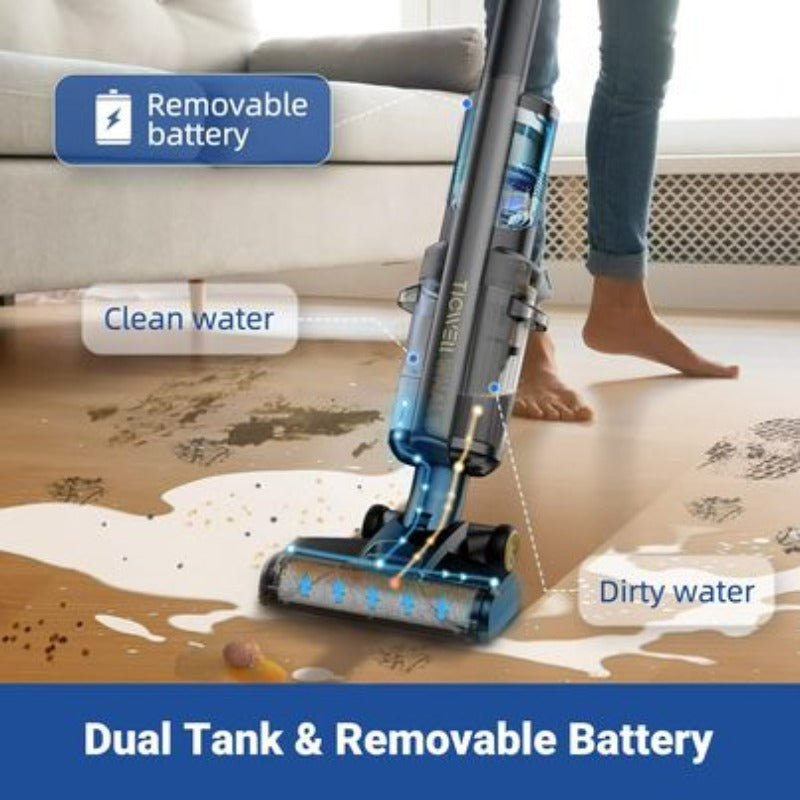 TICWELL Whale SW301 Cordless Wet Dry Vacuum Mop for Hard Floors