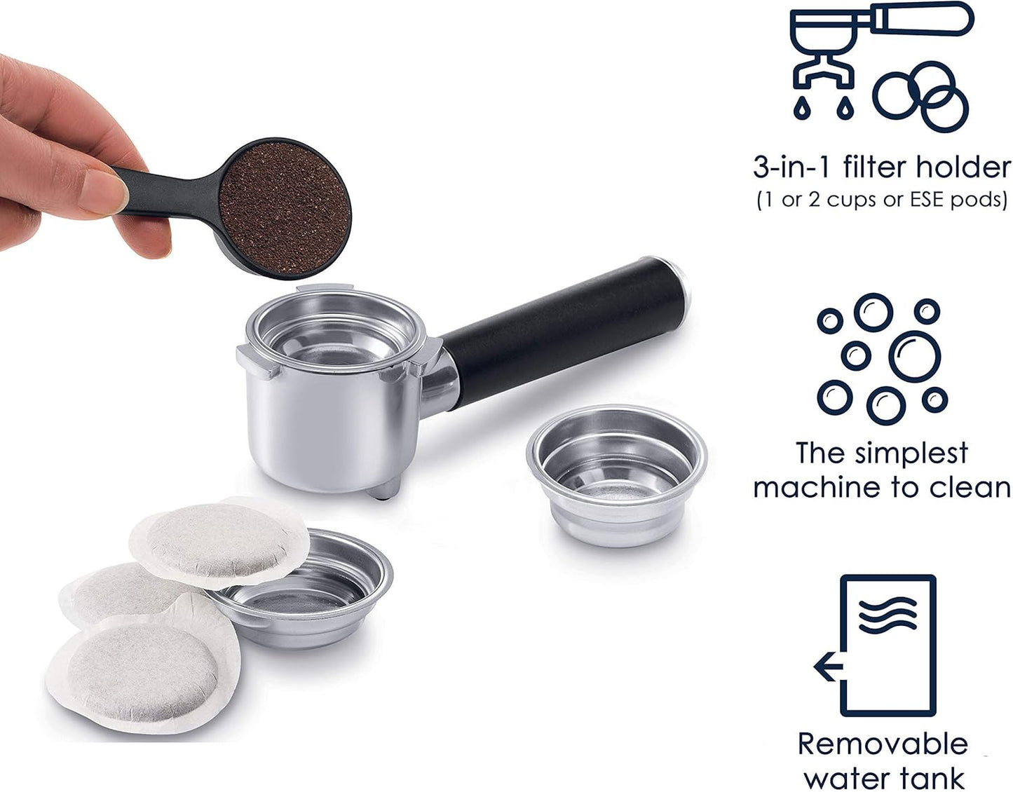 (Excellent) De'Longhi ECP3630 15 Bar Espresso and Cappuccino Machine with Premium Adjustable Frother