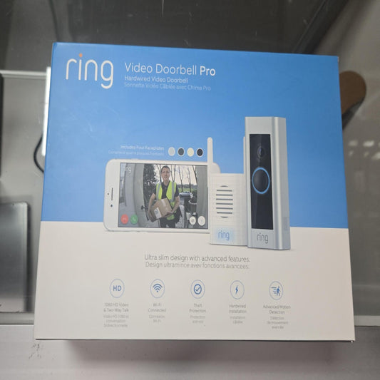 (Excellent) Ring Video Doorbell Pro -chime not included