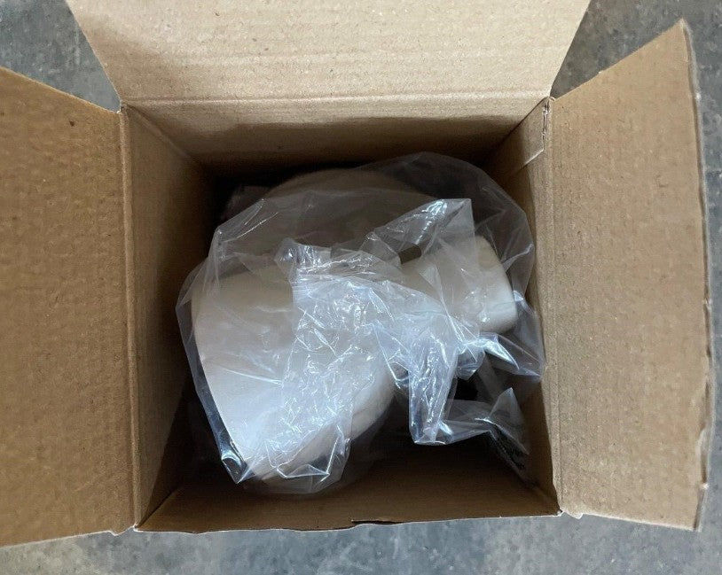 (New Open Box)  Alabaster Wall Light (Single) | 4.7” x 4.7” x 5” | Modern Wall Sconce