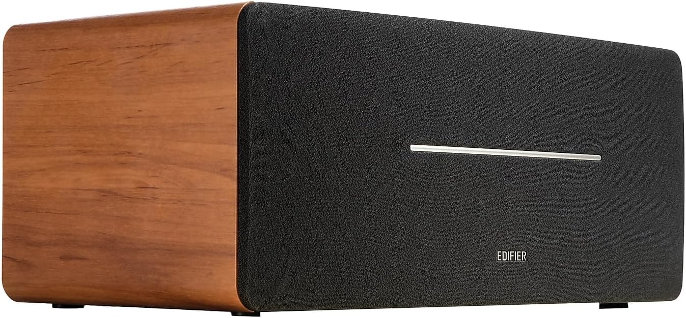 (New Open Box) Edifier D12 Integrated Desktop Computer Speakers with Bluetooth 5.0, Wireless Stereo
